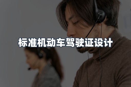 标准机动车驾驶证设计